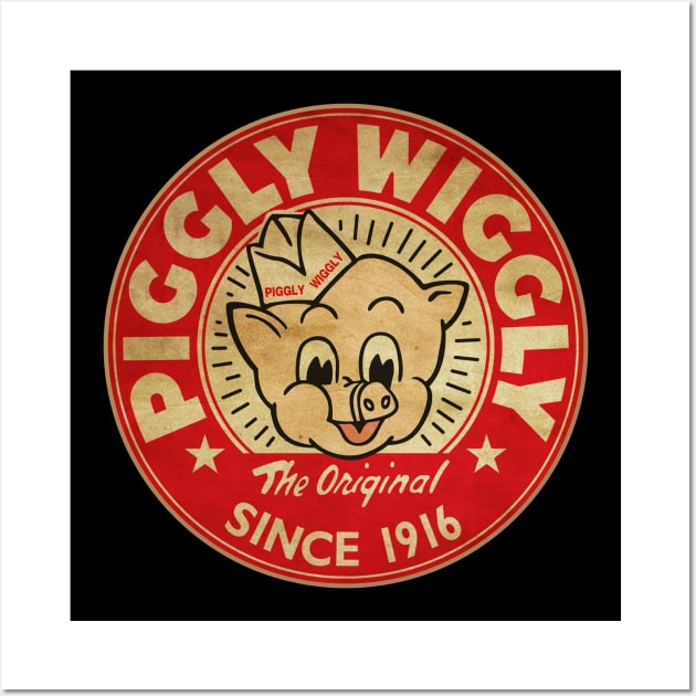 Piggly Wiggly Original | White Style Wall Art by sikecilbandel